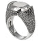 Bague 54 Chopard - Bague cocktail en or blanc et diamants noirs 58 Facettes 246