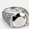 Bague 54 Chopard - Bague cocktail en or blanc et diamants noirs 58 Facettes 246