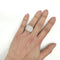 Bague 53 Bague pavée en or blanc et diamants 58 Facettes Z15B51436
