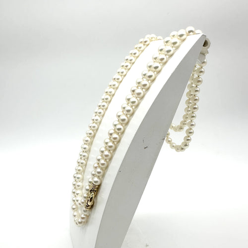 Collier Collier sautoir en or jaune et perles de culture 58 Facettes Z15B51796