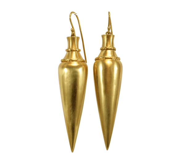 Boucles d'oreilles Boucles d'oreilles amphore anciennes en or 14K 58 Facettes 7716