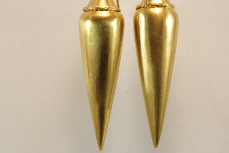 Boucles d'oreilles Boucles d'oreilles amphore anciennes en or 14K 58 Facettes 7716