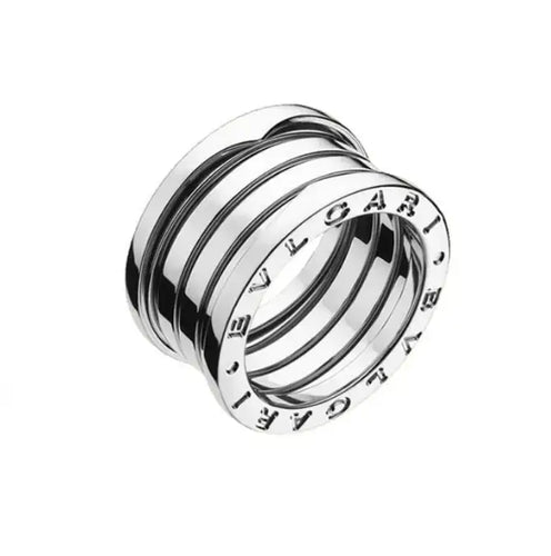 Bague 53 Bulgari B.zero1 - Bague 4 bandes en or blanc 58 Facettes 17218