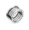 Bague 53 Bulgari B.zero1 - Bague 4 bandes en or blanc 58 Facettes 17218