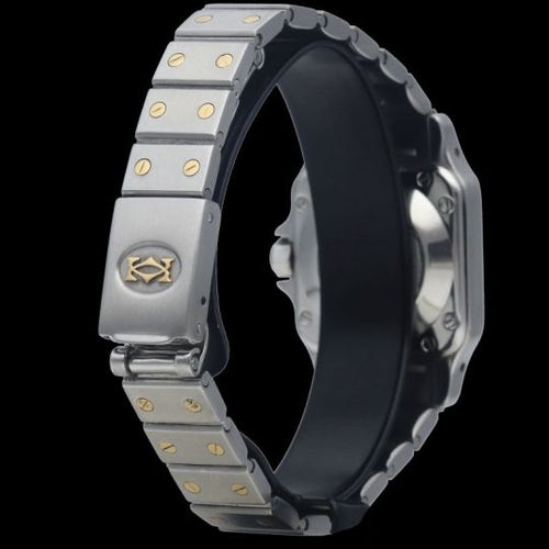 Montre Cartier Santos - Montre dame en or jaune 18 ct et acier 58 Facettes MT46892