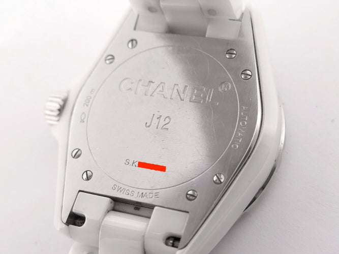 Montre Chanel J12 - Montre automatique 38 mm en céramique blanche 58 Facettes 275140