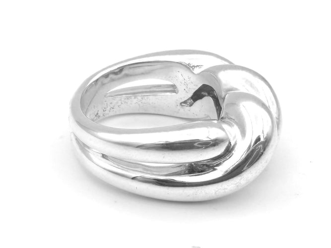 Bague 53 Hermès Torsades - Bague en argent 925 58 Facettes HERMES BG