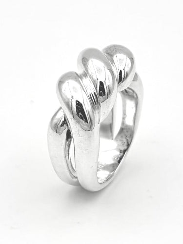 Bague 53 Hermès Torsades - Bague en argent 925 58 Facettes HERMES BG