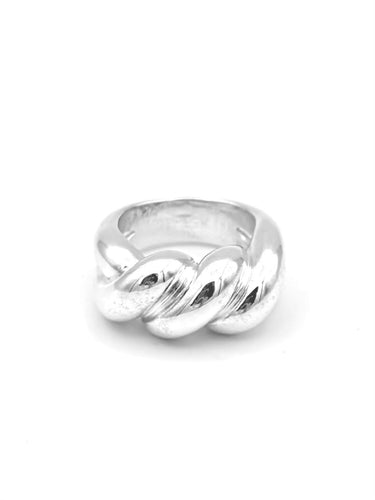 Bague 53 Hermès Torsades - Bague en argent 925 58 Facettes HERMES BG