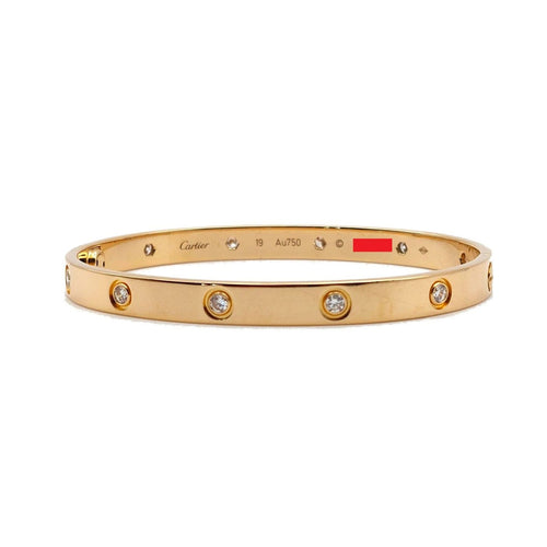 Bracelet Cartier Love - Bracelet en or jaune 18k et diamants 58 Facettes 262