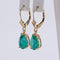 Boucles d'oreilles Boucles d'oreilles en or jaune 585 et émeraudes naturelles 58 Facettes E018