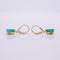 Boucles d'oreilles Boucles d'oreilles en or jaune 585 et émeraudes naturelles 58 Facettes E018
