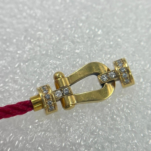 Bracelet Fred Force 10 - Bracelet moyen modèle en or jaune et diamants 58 Facettes jnci53