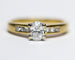 Bague 51 Solitaire - Bague en or bicolore et diamant ovale 58 Facettes A12104