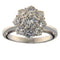 Bague 53 Bague marguerite en or blanc et diamants 58 Facettes G3955