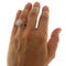 Bague 53 Bague marguerite en or blanc et diamants 58 Facettes G3955