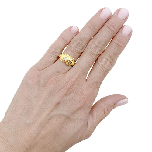 Bague 50 Tiffany & Co x Schlumberger - Bague en or jaune et diamants 58 Facettes 35630