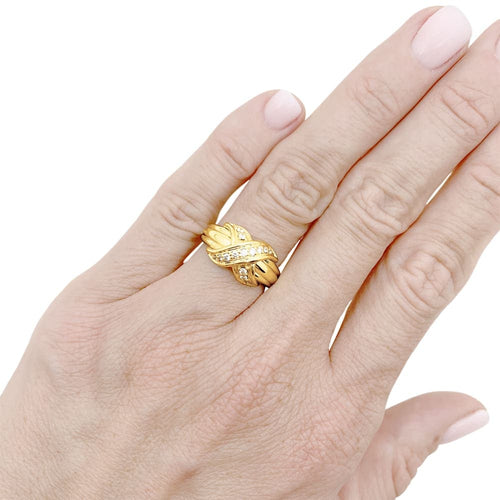 Bague 50 Tiffany & Co x Schlumberger - Bague en or jaune et diamants 58 Facettes 35630