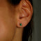 Boucles d'oreilles Boucles d'oreilles en or jaune, émeraudes et diamants 58 Facettes E019