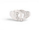 Bague 53 Dinh Van Menottes - Bague R10 en or blanc et diamants 58 Facettes 274726