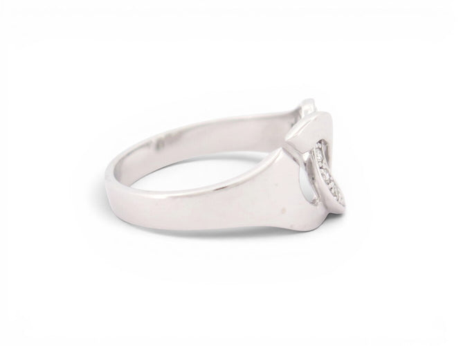Bague 53 Dinh Van Menottes - Bague R10 en or blanc et diamants 58 Facettes 274726