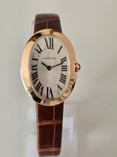 Montre Cartier Baignoire - Montre en or rose 58 Facettes 1