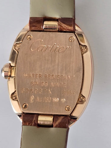 Montre Cartier Baignoire - Montre en or rose 58 Facettes 1