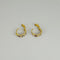 Boucles d'oreilles Boucles d'oreilles en or jaune, saphirs violets et blancs 58 Facettes 2604012