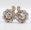 Boucles d'oreilles Dormeuses marguerite - Boucles d'oreilles en or 18k, platine et diamants 58 Facettes A07298