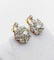 Boucles d'oreilles Dormeuses marguerite - Boucles d'oreilles en or 18k, platine et diamants 58 Facettes A07298