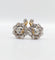 Boucles d'oreilles Dormeuses marguerite - Boucles d'oreilles en or 18k, platine et diamants 58 Facettes A07298