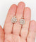 Boucles d'oreilles Dormeuses marguerite - Boucles d'oreilles en or 18k, platine et diamants 58 Facettes A07298