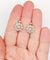 Boucles d'oreilles Dormeuses marguerite - Boucles d'oreilles en or 18k, platine et diamants 58 Facettes A07298