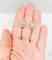 Boucles d'oreilles Dormeuses marguerite - Boucles d'oreilles en or 18k, platine et diamants 58 Facettes A07298