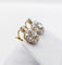 Boucles d'oreilles Dormeuses marguerite - Boucles d'oreilles en or 18k, platine et diamants 58 Facettes A07298