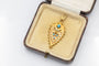 Pendentif Pendentif ancien en or jaune, turquoises et perles 58 Facettes 12203