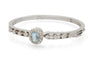 Bracelet Bracelet en or blanc avec aigue-marine et diamants 58 Facettes 12204