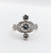 Bague 53.5 Bague marquise Art déco en or blanc 18k et diamants 58 Facettes A07308