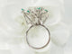 Bague 58 Bague en or blanc, émeraudes et diamants 58 Facettes 33303