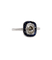 Bague 56 Bague Art déco en platine, diamant et saphirs 58 Facettes A07311