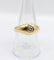 Bague 55.5 Bague jonc dôme antique en or 18k et diamant taille ancienne 58 Facettes A07312