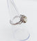 Bague 49 Bague solitaire Art déco en or blanc 18k et diamants 58 Facettes A07313