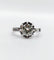 Bague 49 Bague solitaire Art déco en or blanc 18k et diamants 58 Facettes A07313