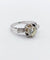 Bague 49 Bague solitaire Art déco en or blanc 18k et diamants 58 Facettes A07313