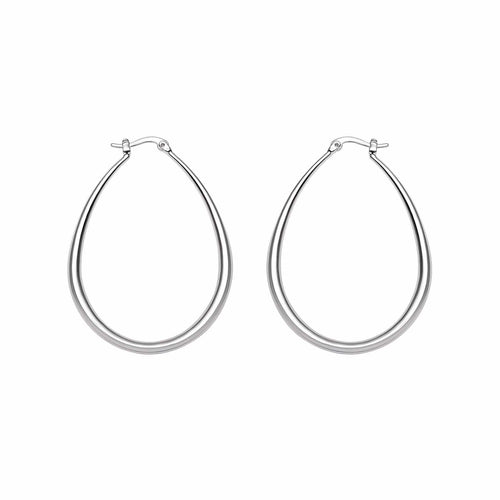 Boucles d'oreilles Jullie - Grandes créoles 58 Facettes SER1010WG