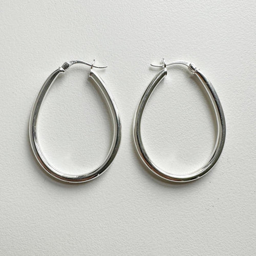 Boucles d'oreilles Jullie - Grandes créoles 58 Facettes SER1010WG