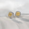 Boucles d'oreilles Boucles d'oreilles en or blanc 18K, diamants jaunes coussin et brillants 58 Facettes GER1318WG
