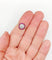 Bague 51.5 Bague cible Art déco en or blanc, platine, diamant et rubis synthétiques 58 Facettes A07317
