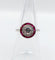 Bague 51.5 Bague cible Art déco en or blanc, platine, diamant et rubis synthétiques 58 Facettes A07317