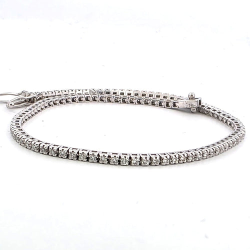 Bracelet Bracelet tennis en or blanc 18 kt avec diamants 58 Facettes 330/26 B